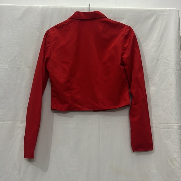Stylish And Fancy Red Zipper Top - Picture 3 of 3